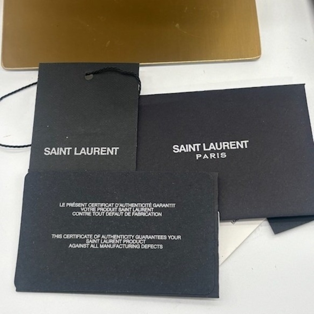 Yves Saint Laurent YSL Smooth Calfskin Small Le 5 A 7 Soft Hobo Bone Bag Purse - Picture 8 of 11